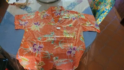 RARE ORIGINAL 60's CHEMISE DE SURFEUR HAWAIIENNE T. M Bon ETAT Made IN HAWAII - Photo 1/4