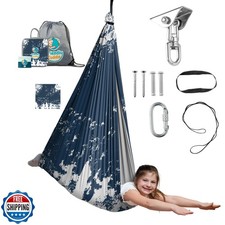 Indoor Sensory Swing for Kids or Outdoor   Holds 300lbs, Double-L