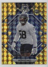 2023 Panini Mosaic Rookies Reactive Yellow Mosaic Prizm Derick Hall #310 1e5k