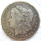 1890 CC Morgan Silver Dollar