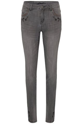 Damen Jeans Trachtenjeans Wencke dunkelgrau lang Hangowear - Bild 1 von 1