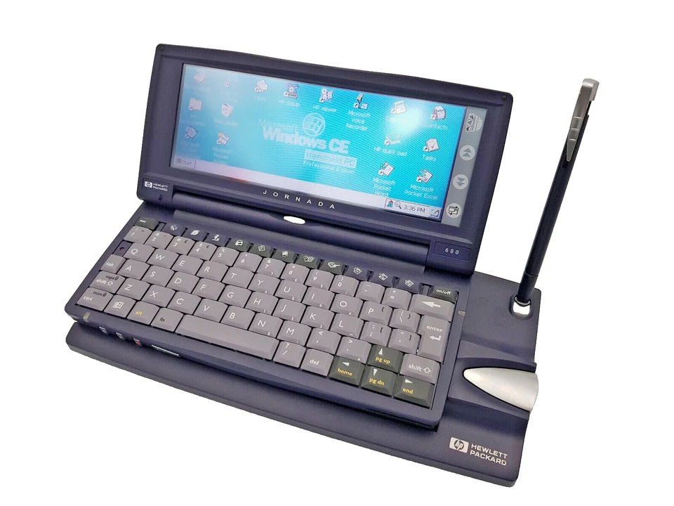 HP Jornada 680 PDA Palmtop Vintage Computing Hewlett Packard Windows CE F1262A - Image 3 of 4