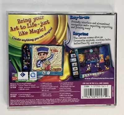 Disney's Magic Artist Deluxe PC Interactive Game Program 2001