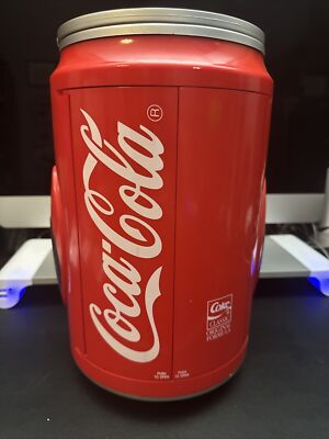 VINTAGE LARGE RED COCA-COLA SODA CAN ELECTRICAL RADIO STEREO