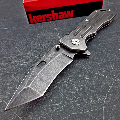 Kershaw Lifter Assisted Opening Blackwash Tanto Blade EDC Folding