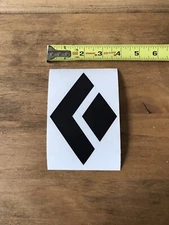 Black Diamond Black Logo Sticker/Decal Outdoor Hiking Backpack Approx 4”x5”