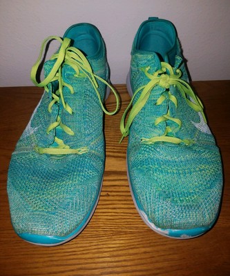 Nike Free Tr 5 0 Flyknit Women S Running Shoes 718785 400 Sz 11 Us Light Retro Ebay
