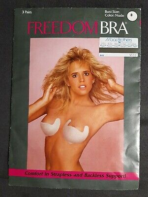 3-pack Freedom Form Adhesive Bra Nude BUST SIZE C CUP