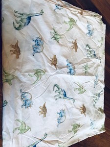 Pottery Barn Kids Dinosaur Flat Sheet Twin Ebay