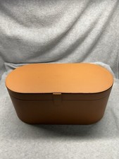 Dyson Airwrap Presentation Storage Case Tan Leather CASE ONLY - Good Condition