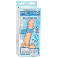Vac-U-Lock 8 inch Realistic Cock Flexible dildo-dong w/ Balls Sex Toy