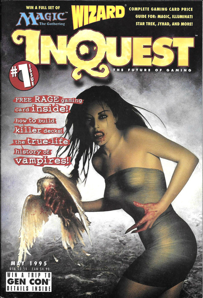 MTG　inQuestコンテスト　1995年企画　優勝賞品 InQuest Magazine Issue #1 Brand New NM 1995 MTG Wizard's