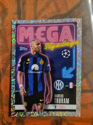 22-23 Topps Marcus Thuram インサート THE MAN 2022-23 Topps Finest Bundesliga MARCUS THURAM The Man Case