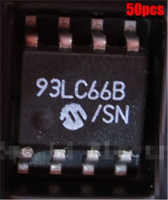 50Pcs 4Kbit 2Mhz 8Soic 93LC66B/SN Microchip Ic Eeprom Ic zw