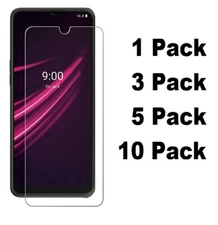 Tempered Glass Screen Guard for T-Mobile Revvl V+ 5G Bubble Free Anti Scratch 