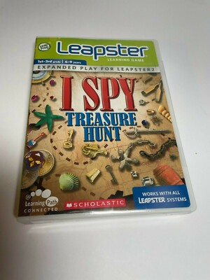 LeapFrog Leapster I Spy Treasure Hunt Used with Case & Instructions