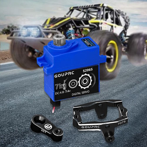 Digitales Servo RC-Servo mit Halterung und Arm für 1/18 TRX4M Servo RC-Auto (sch - Bild 3 von 8
