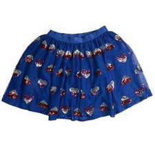 Blue Tutu with Sequin Hearts