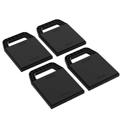 Wiltec Unterlegplatten Set für Stützblöcke 4 Stützplatten Wohnwagen Camping