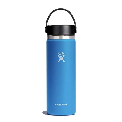 NEW! Hydro Flask SET OF 2 WIDE MOUTH 20oz BOTTLES w/Lids in Stone & RARE Pacific - Picture 7 of 19