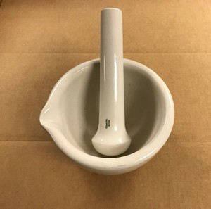 Large Vintage Apothecary Coors Usa Mortar 60409 And Pestle 60326 Coorstek Ebay