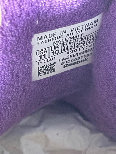 2020: Eric Emanuel x Reebok Club C 85 "Regal Purple" Sz 11 - Picture 10 of 13