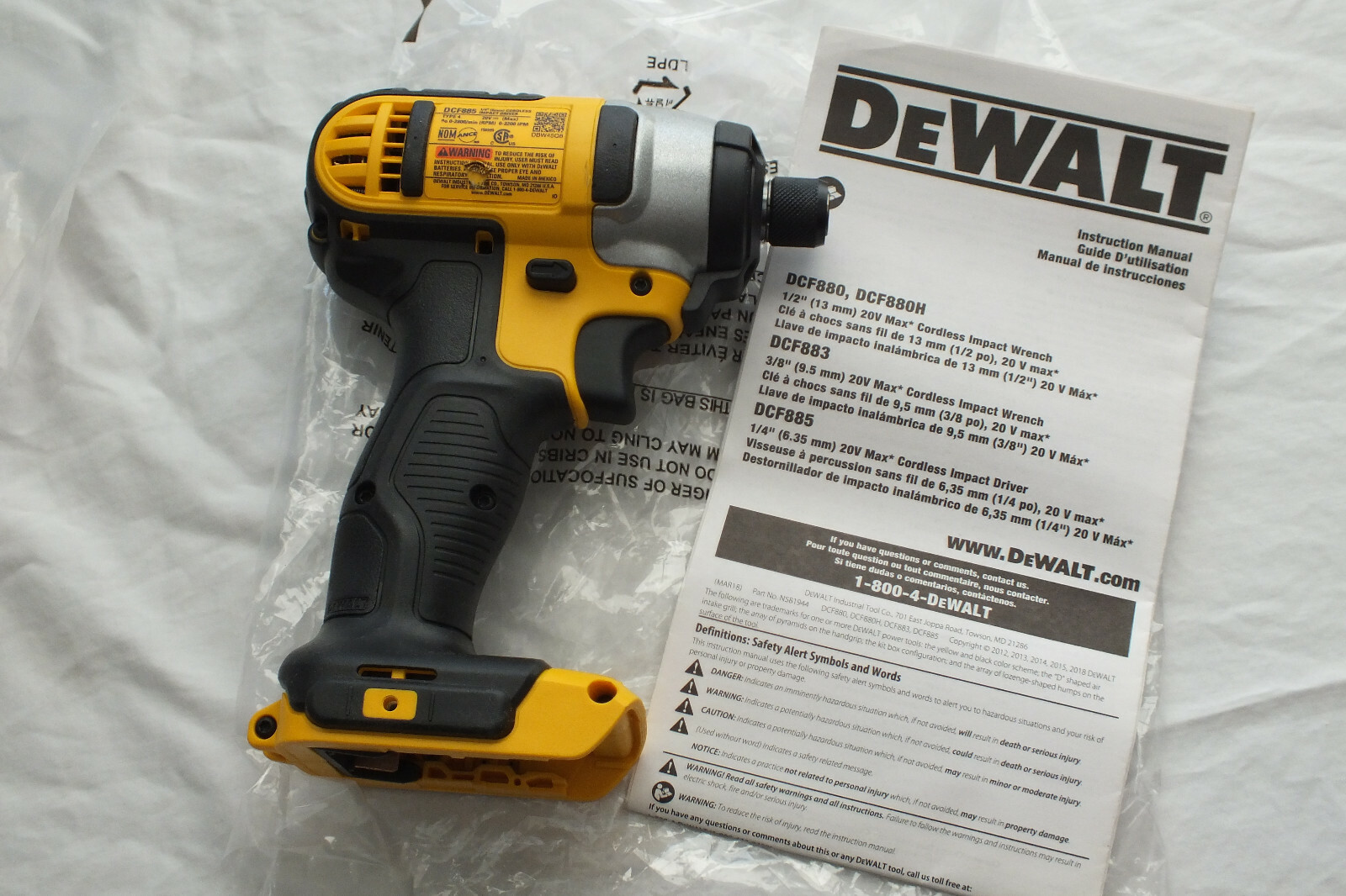 DeWalt DCF885B 1/4in. 20V MAX Impact Driver (Tool Only) for sale online |  eBay