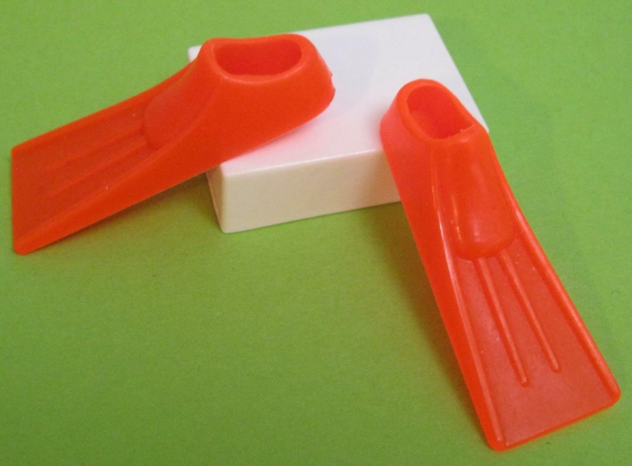 1980s HONG KONG Barbie Doll VTG ORANGE Flipper/Fins Swim Scuba-Do ...