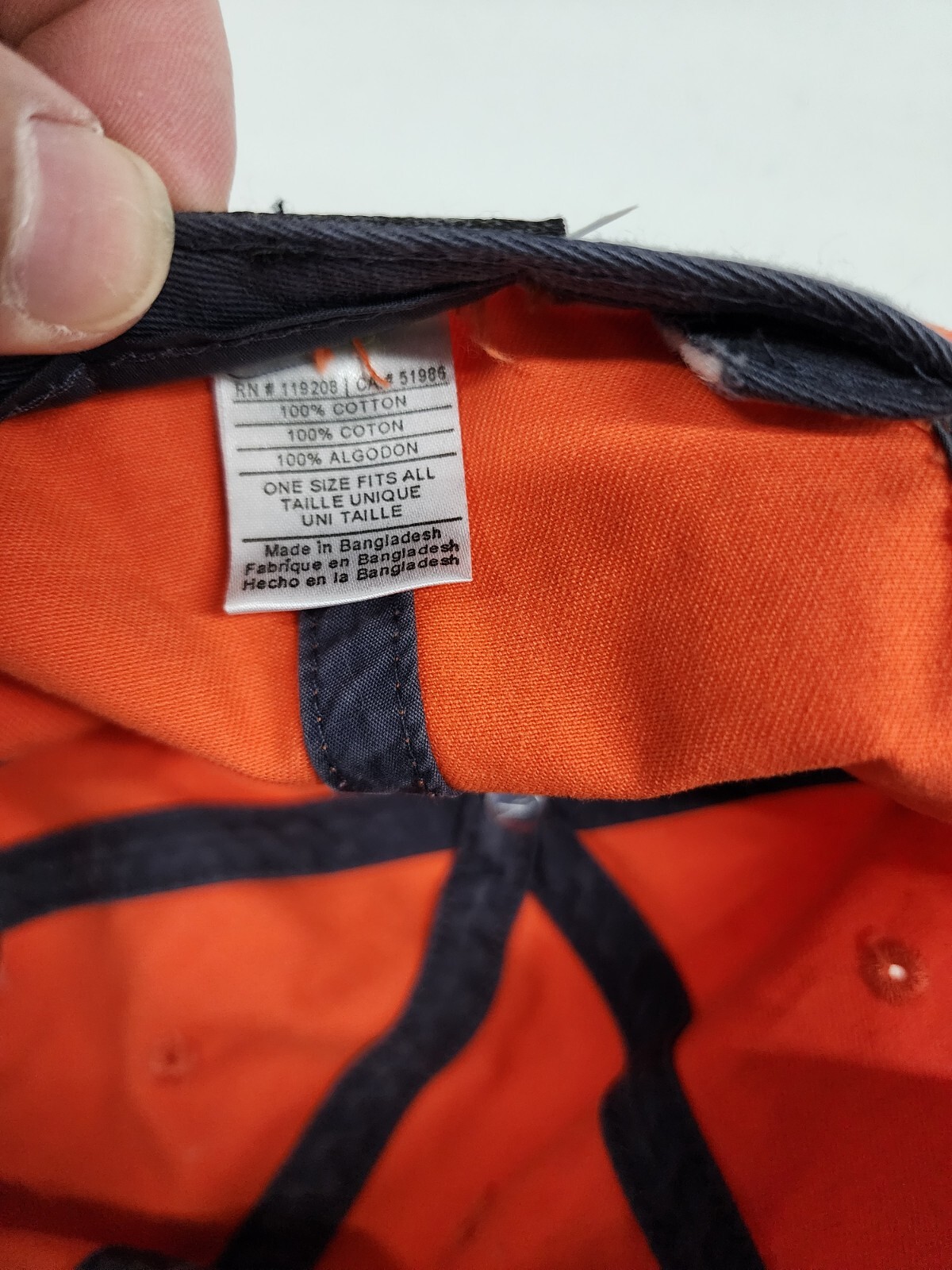 CHICAGO BEARS Hat  Adjustable Strapback Orange Re… - image 16