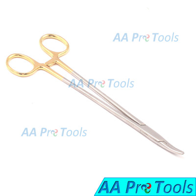 AA Pro: T/C Heaney Needle Holder 8'' Curved Surgical Instruments Tip W/ Tungsten