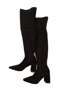black thigh high boots size 5
