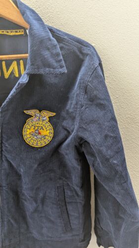 FFA Corduroy Jacket Size 34.5 Future Farmers Red Bud Illinois - Picture 2 of 9