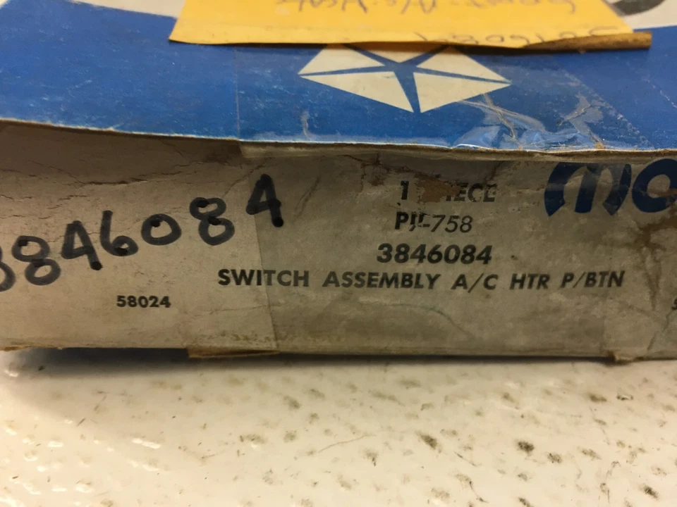 Interruptor de calefacción de aire acondicionado Mopar NOS 1974-1977 Chrysler New Yorker Imperial con ATC Foto 2 de 4
