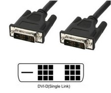 DVI-D Single-Link Kabel Stecker/Stecker schwa...