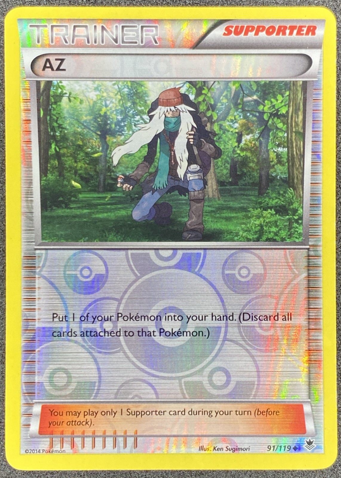 Pokémon AZ Reverse Holo 91/119 PHF Phantom Forces LP/NM