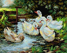 Orchidea Needlepoint canvas for halfstitch without yarn after Aleksander Max ...