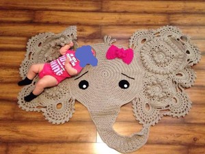 kids elephant rug