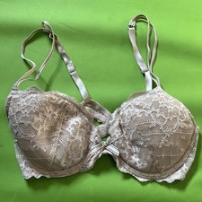 34C Chantelle Underwire Unlined Mesh Pink Full Coverage Bra size