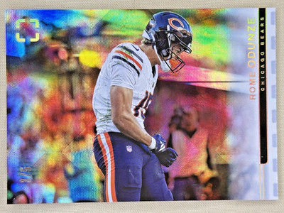 2025 Panini Photogenic Rome Odunze FOTL White 1/5 Chicago Bears #117