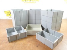 15 PLASTIC DRAWER ORGANIZERS FOR TOOL CABINETS 2" T X 6-1/8" W X 6-1/8" L