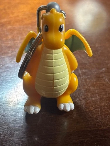 Vintage Pokémon Dragonite Keychain Figure 1999 Nintendo TOMY PVC Mini Toy Charm