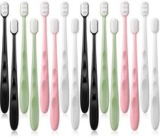 Soft Micro Nano Toothbrush Extra Manual Ultra Bristled With 20000 Soft 16 Pack