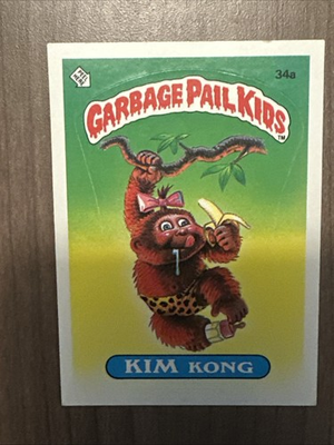 #ad Topps Garbage Pail Kids 1985 1st Series Card #34A Kim Kong $16.00