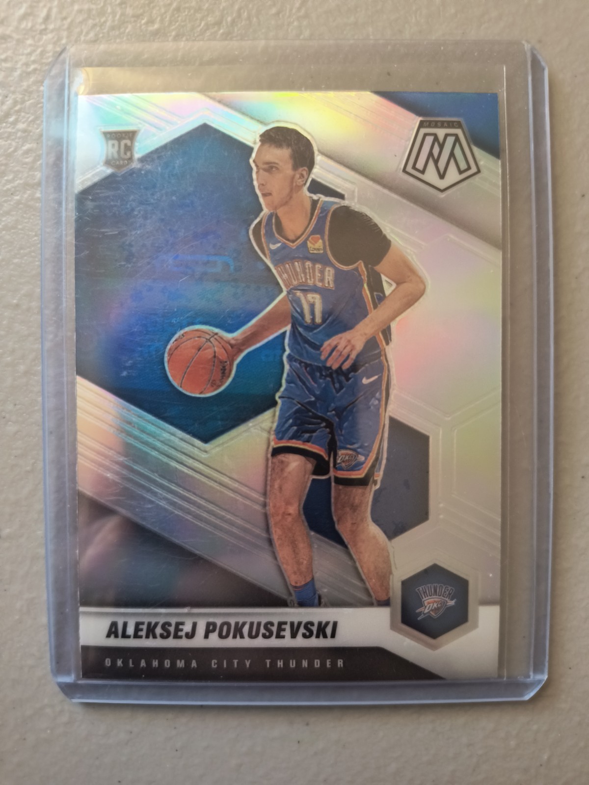 2020-21 Panini Mosaic Rookie Aleksej Pokusevski #226 Silver Prizm RC
