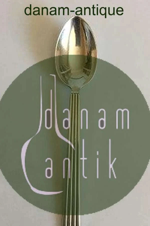 Cuchara de Postre Georg Jensen Bernadotte Plata de Ley Nº 021 Foto 3 de 4