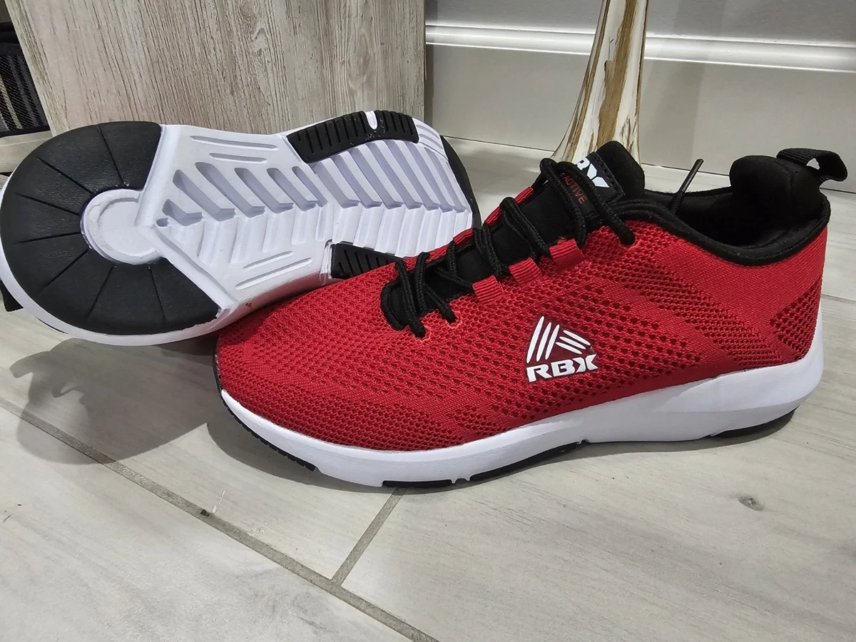 RBX Men\'s 10 White Black and Red Lightweight Mesh Sneakers LaceUp BELMUR-K RBX - Brandclub - RBX Men main image 3