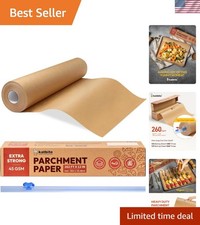 Eco-Friendly Heavy Duty Parchment Paper Roll, 12in x 262ft for All Cooking Needs