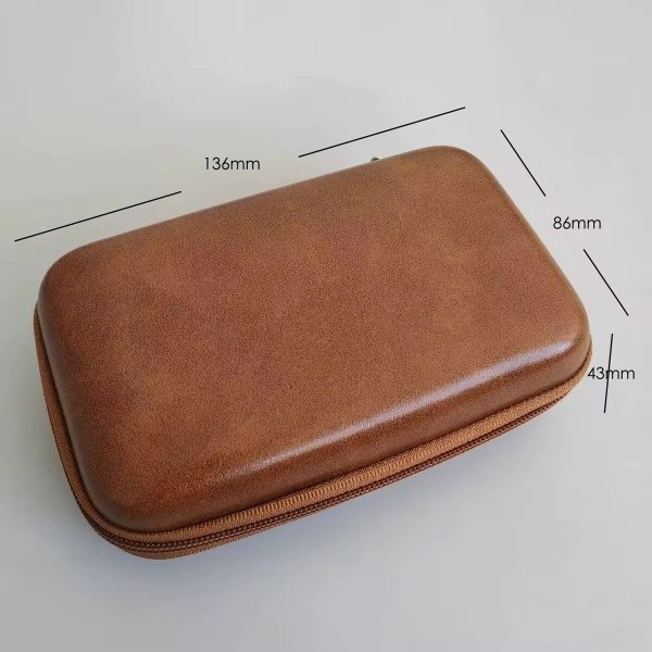 Leather Zippered Travel Storage Case for Muhle Rex Rockwell Merkur Safety Razors