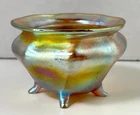 Louis C Tiffany 4-Footed Iridized Favrile Open Salt - #617