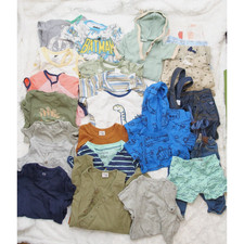 Baby Boy Clothes Lot NB, 3, 6, 9, and 12M Shirts Shorts Clothes Lot